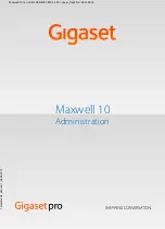 Gigaset Maxwell 10 Administration Manual preview