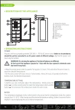 Preview for 16 page of Gio'Style Cantinetta Frigo GYSCF33 Owner'S Manual