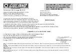 Preview for 3 page of GIULIANO S 551 XL A Use And Maintenance Instructions