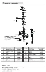 Preview for 15 page of Glacier bay 1005655250 Installation And Care Manual