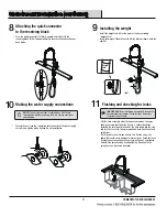 Preview for 11 page of Glacier bay FSUZAS2721A1SA1 Use And Care Manual