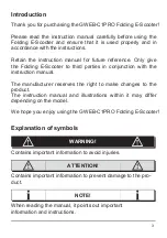 Preview for 3 page of GLARE WHEEL GWEB-C1PRO Instruction Manual