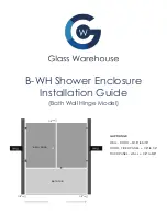 Glass Warehouse B-WH Installation Manual preview