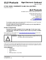 Preview for 4 page of GLD Products RIGEL Manual