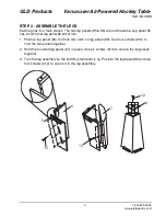 Preview for 11 page of GLD Products VANCOUVER Manual