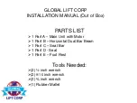 Preview for 30 page of Global Lift Rotational R-450A User Manual