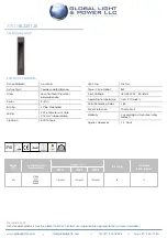 Preview for 1 page of Global Light & Power LCC ARGI-BL220135 Installation Manual