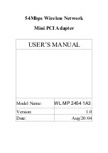 Global Sun Tech WL MP 2454 1A3 User Manual preview