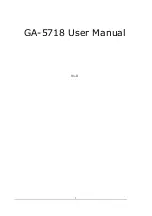 Globalsat GA-5718 User Manual preview