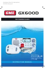 GME GX600D Instruction Manual preview