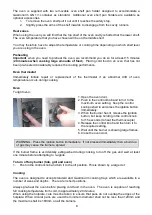 Preview for 8 page of GN Espace OceanChef XL G1007 User And Installation Instructions Manual