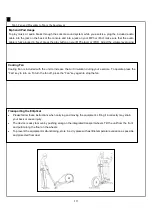 Preview for 19 page of GO Elliptical V-950PU User Manual