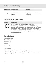 Preview for 24 page of GO Europe Olympia NC 345 Manual