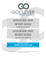 Preview for 1 page of Goclever DVR Sport Gold Owner'S Manual