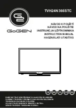 Gogen TVH24N366STC Instruction Manual preview