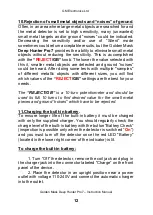 Preview for 12 page of GOLDEN MASK DEEP HUNTER Pro 7 Instruction Manual