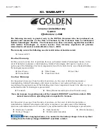 Preview for 33 page of Golden PATRIOT GR575 Owner'S Manual