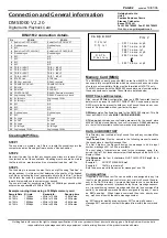 Preview for 2 page of Golding Audio DMS3000 Connection And General Information