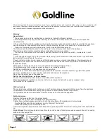 Preview for 3 page of Goldline SAB Series User Manual