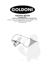 Preview for 2 page of GOLDONI FRESA 19 Operation And Maintenance Manual