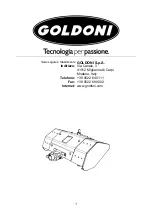 Preview for 2 page of GOLDONI FRESA 21M Operation And Maintenance