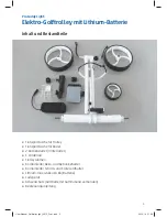 Preview for 3 page of Golfomania Pro Caddy Light User Manual