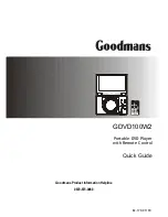 Preview for 1 page of Goodmans GDVD100W2 Quick Manual