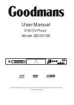 Preview for 1 page of Goodmans GDVD166 User Manual