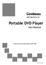 Preview for 1 page of Goodmans GDVD63WLCD User Manual