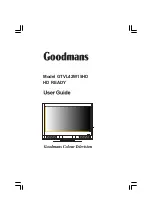 Goodmans GTVL42W15HD User Manual preview