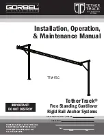 GORBEL Tether Track TTM-FSC Installation, Operation & Maintenance Manual preview