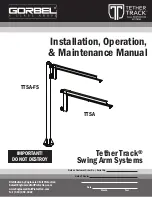 Preview for 1 page of GORBEL TETHER TRACK TTSA Installation, Operation & Maintenance Manual