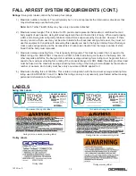 Preview for 21 page of GORBEL TETHER TRACK TTSA Installation, Operation & Maintenance Manual