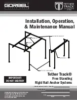 GORBEL Tether Track Installation, Operation & Maintenance Manual preview