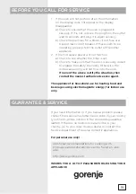 Preview for 16 page of Gorenje BM171E2X Instructions For Use Manual