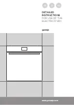 Gorenje BO799S50X Detailed Instructions preview