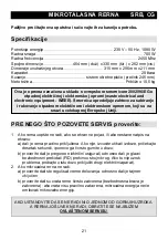 Preview for 21 page of Gorenje CMO 200 DS Instruction Manuals