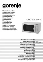 Gorenje CMO 200 MW II Instruction Manual preview