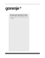 Gorenje GOM711X Detailed Instructions preview