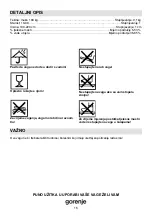 Preview for 16 page of Gorenje OT 180 FWW Instructions For Use Manual