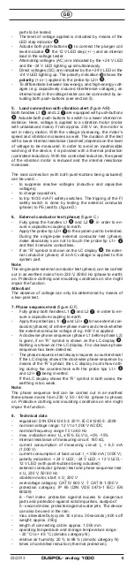 Preview for 6 page of Gossen MetraWatt DUSPOL analog 1000 Operating Manual