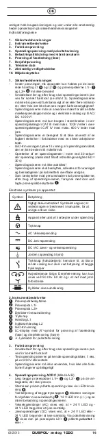 Preview for 16 page of Gossen MetraWatt DUSPOL analog 1000 Operating Manual