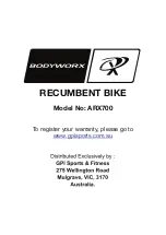 Preview for 23 page of GPI Sports & Fitness Bodyworx ARX700 Manual