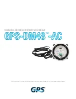 Preview for 1 page of GPS DM48-AC Installation, Operation & Maintenance Manual