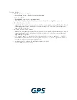 Preview for 4 page of GPS DM48-AC Installation, Operation & Maintenance Manual