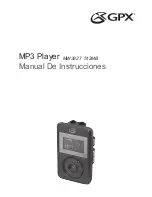 GPX 512MB (Spanish) Manual De Instrucciones preview