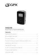 GPX MW238B Instruction Manual preview