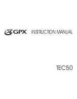Preview for 1 page of GPX TEC50 Instructional Manual