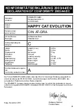 Preview for 43 page of grabner HAPPY CAT LIGHT Owner'S Manual