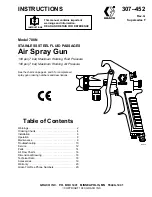 Preview for 1 page of Graco 700N Instructions Manual